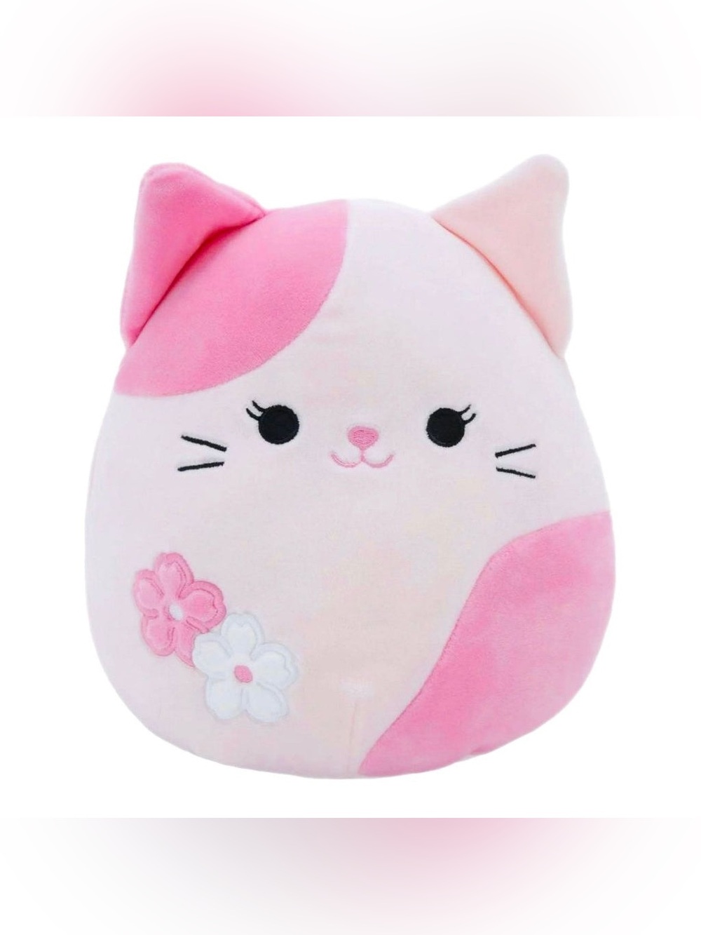 Squishmallows Roseanne the Sakura Cat Pink & White Cat Plush